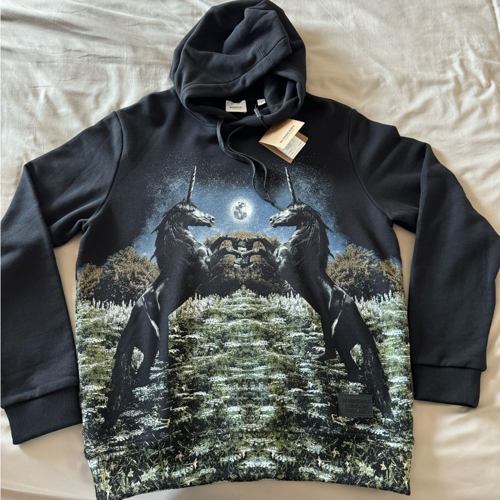 BURBERRY unicorn print hoodie